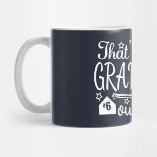 That's My GRANDSON out there #6 Baseball Number Grandparent Fan Mug